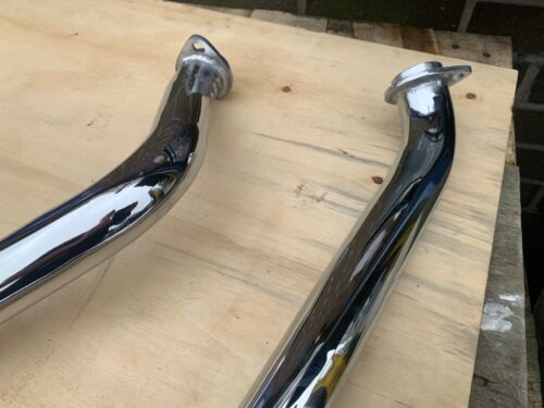 Harley Davidson FX Auspuff Shovelhead Drag Pipes 60-203 Ultima Chrom UK Lager - Bild 4 von 13