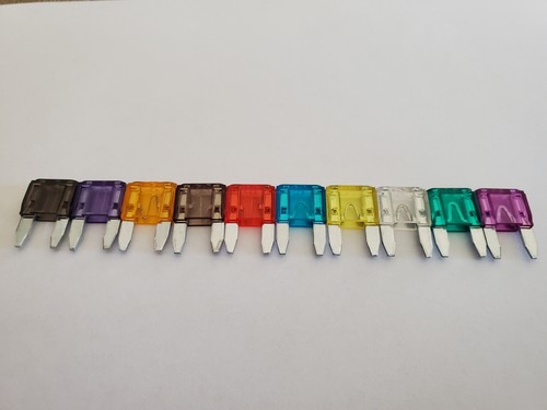 10pcs Mini Blade Fuse Set 2A 3A 5A 7.5A 10A 15A 20A 25A 30A 35A Car Truck Etc.. - Picture 1 of 12