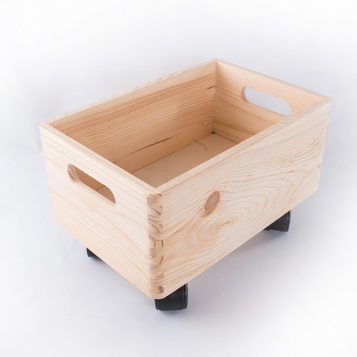 Wooden Plain Non-Lidded Open Top Display Storage Boxes Containers Organisers - Picture 118 of 148