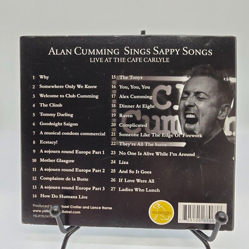 Sings Sappy Songs Live at the Cafe Carlyle - Audio CD By Alan Cumming - Picture 2 of 5
