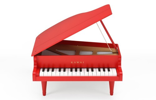 KAWAI Mini Grand Piano 1143 32-keys Red Educational Toy made in Japan NEW - Picture 3 of 7