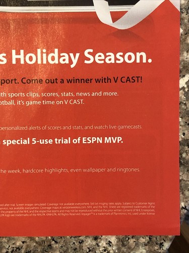 2008 Verizon Wireless Voyager von LG PRINT AD V-Cast Urlaub Einkaufen Tough Sport - Bild 5 von 5