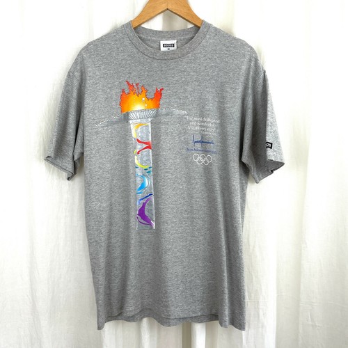 SYDNEY OLYMPICS Size M Bonds Made in Australia Grey Marle Volunteers T Shirt - Picture 2 of 8