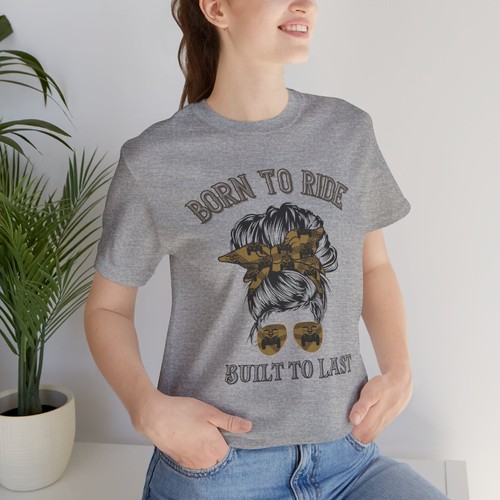 Maglietta unisex Born to Ride Built to Last ATV Enthusiast maniche corte - Foto 2 di 21