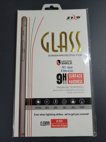 Zizo Tempered Glass Screen Protective Film for Alcatel Idol 4 Clear. NIB - Picture 1 of 8