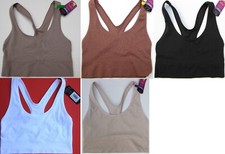 New Maidenform 4 way stretch WF seamless Rib Crop Tank DM2304 Size M-2XL Pick 1
