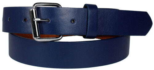 KIDS CHILDREN PLAIN SOLID COLOR LEATHER BELT Silver Buckle Boys Girls S M L XL - Picture 22 of 22