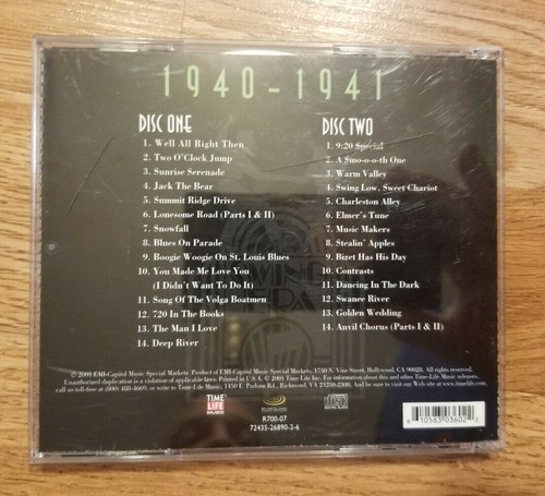 Time Life Music THE Swing Era (2 CD SET) 1940 - 1941 Plays Perfectly EUC - Foto 4 di 4