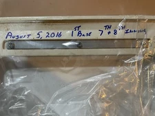 Griffey Jr 2016 Retirement Mariners Game Used 1st Base Games VS Angels