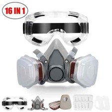 6200 Full Face Mask Respirator Painting Spraying Respirator Facepiece ReusableUS