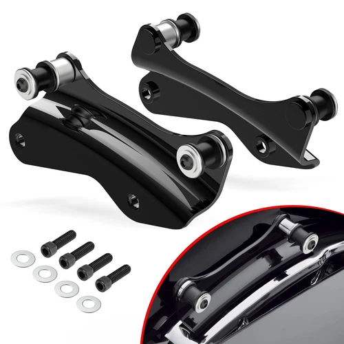 Amazicha Vivid Black 4 Point Docking Hardware Kit Compatible for Harley David...