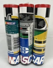 NASCAR Wallpaper Border Lot 3x Rolls Pre-pasted Washable Peelable 5 Yds Ea. NEW