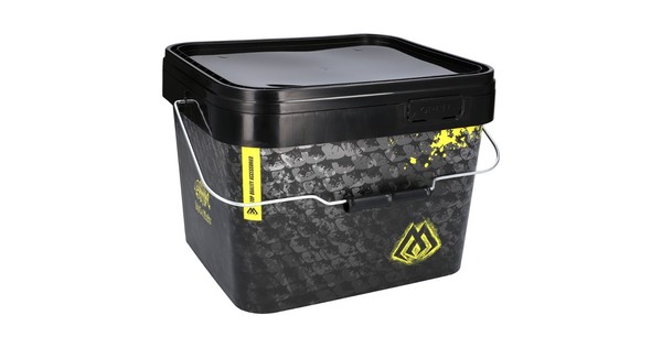 Mikado 10L Square Bait Bucket Eimer Futtereimer Mit Deckel Angeleimer KÖDereimer-image