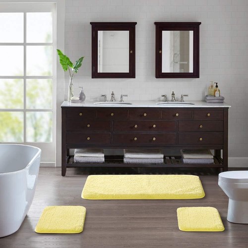 Non Slip Bath Mat (16 x 24, Blue) - Water Absorbent Soft Microfiber Rug, Machine - Picture 82 of 194