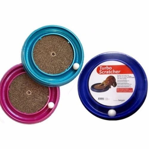 Bergan Turbo Scratcher Cat Toy W/Catnip & Ball replaceable pad Colors May Vary - 第 4/6 張圖片
