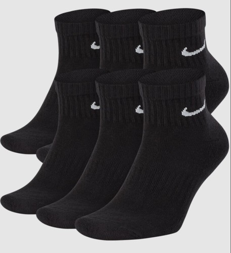 Nike Socks Black Crew Ankle Mens Women Everyday Lightweight Cushion Athletic. - Picture 3 of 10