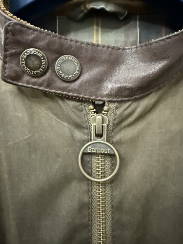 Barbour X Steve McQueen Chico Wax Waterproof Bomber Motorcycle Lined Jacket S - Picture 4 of 12