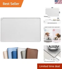Pet Feeding Mat Absorbent Dog Food Mat No Stains Waterproof Dog Mat for Food and