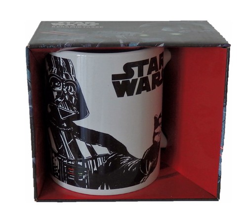 Star Wars taza de cerámica Darth Vader taza blanca para aprox. 350 ml NUEVA - Imagen 2 de 2