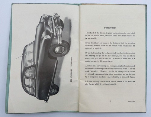 Standard Vanguard (Triumph) Instruction Book / Manual, Fourth Edition, From 1951 - Picture 3 of 3