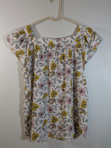 Philosophy Republic Clothing geblümtes Damen Top Bluse weiß Small mehrfarbig - Bild 2 von 3