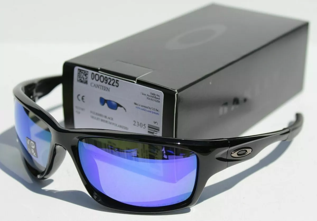 OAKLEY Canteen POLARIZED Sunglasses Polished Black/Violet Iridium 