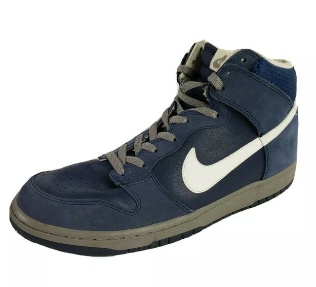 Nike Dunk High Navy Blue Mens Sneakers, Size 13 Shoes, Model # 317982-401 Nike Dunk High Navy Blue Mens Sneakers, Size 13 Shoes, Model # 317982-401
