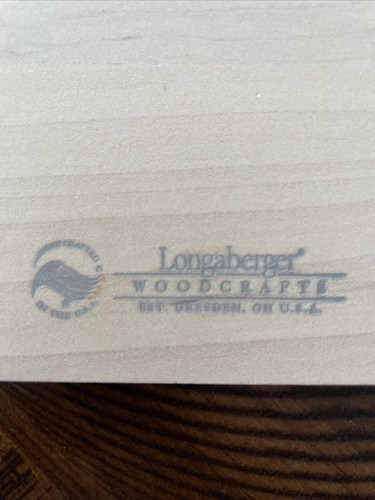 Longaberger Woodcrafts Holzklotz Nummer 1 - Bild 3 von 3