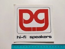 HI-FI SPEAKERS STICKER STICKER STICKER VINTAGE 80s ORIGINAL