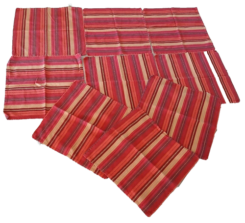 9 tovaglioli in tessuto bohémien 100% cotone 18,3"x17,5" - Foto 14 di 24