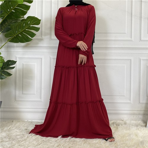 Abaya Damen muslimischer Kaftan Cocktail langer Morgenmantel Maxi islamisches Dubai Kleid neu - Bild 42 von 54
