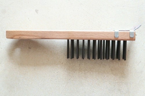 1 pcs WEILER 44069 Hand Wire Scratch Brush with Scraper .014 Wire 4x11, SC-41 - 第 1/4 張圖片