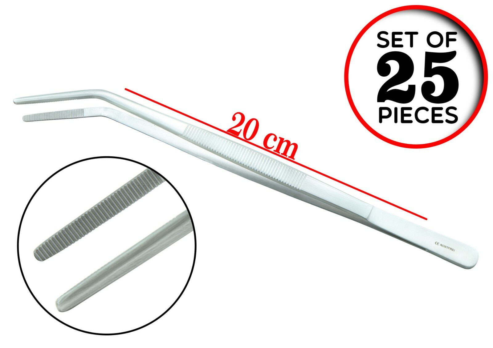 PINZE DA CUCINA ALIMENTI pinzetta cucinare offset culinarie pinzetta 25 pcspbi PINZE DA CUCINA ALIMENTI pinzetta cucinare offset culinarie pinzetta 25 pcspbi