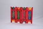 mine partition screen mdf wood Floral 4 panel home decor Divider