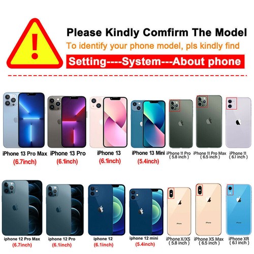 For iPhone 12 13 14 Pro Max 11 XR Case Shockproof Rugged Belt Clip Holster Cover - Picture 2 of 75