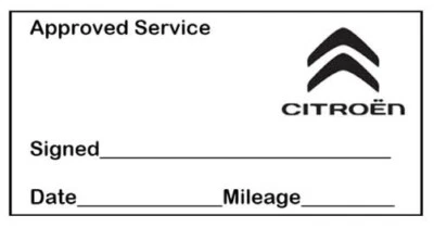 COLOP Citroen garage service maintenance rubber stamp (47 x 18mm)