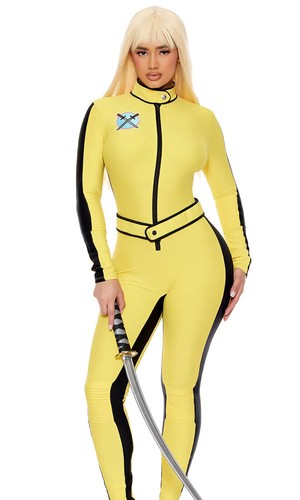 Forplay Vengeful Ex Yellow Jumpsuit Kill Bill Movie Character Costume 554926 - Picture 1 of 5