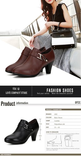 Primavera Zapatos de Cuero Mujeres Tacones de Punta Oficina Negocios Vestido Moda Mujeres Zapatos - Imagen 11 de 26