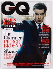 Pierce Brosnan Timothy Dalton Roger Moore James Bond Ben Whishaw 007 GQ MAGAZINE