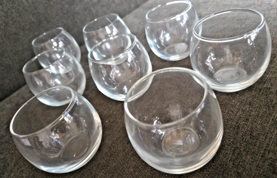 8 件装透明玻璃球形有源烛台中心装饰派对 — 第 3/4 张图片