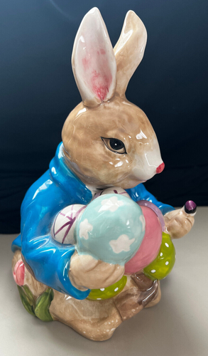Blue Sky Easter Bunny Figurine by Heather Goldminc 9.5" Tall - Picture 2 of 4