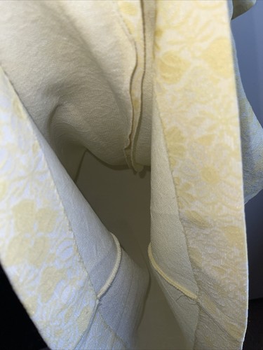 Elegante abito donna floreale giallo limone vintage anni 60 70 taglia M - Foto 11 di 14