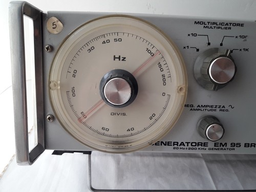 Generatore EM 95 BR 20 Hz - 200 KHz Generator UNAOHM Vintage Funzionante - Picture 3 of 7