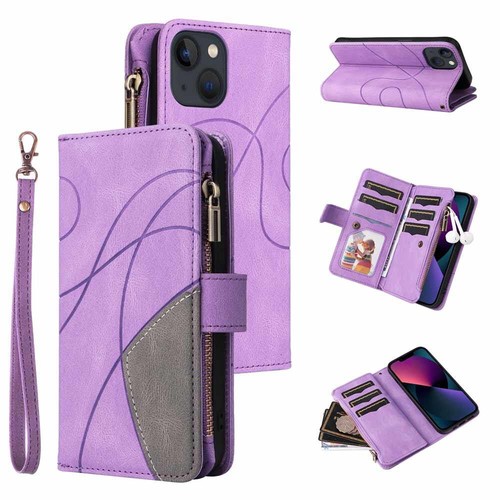 For iPhone 16 15 14 13 12 11 X SE 7 8 Plus Zipper Wallet Leather Flip Case Cover - Picture 12 of 50