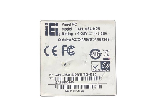 IEI PANEL PC TOUCH PANEL AFL-08A-N26 CHINA - Picture 3 of 5