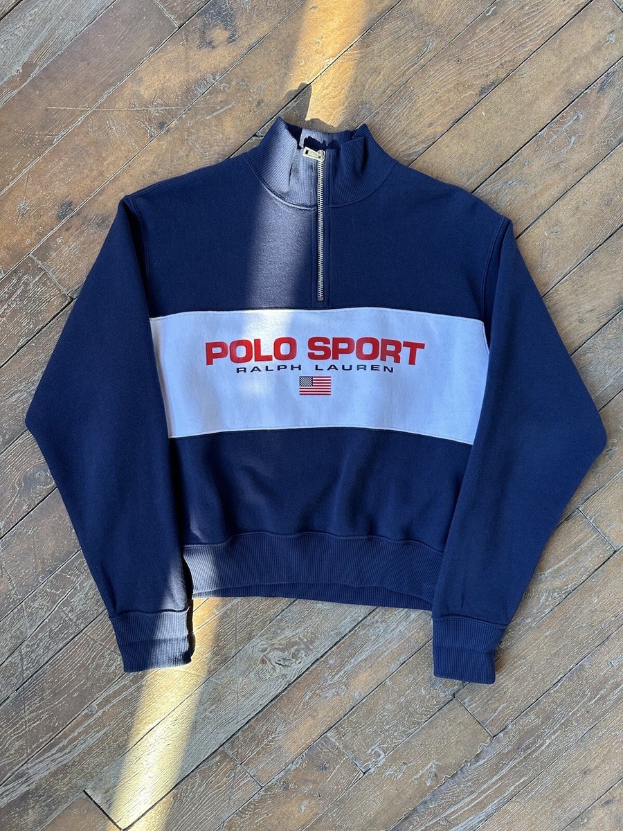 Polo Ralph Lauren Polo Sport Spellout Quarter Zip Fleece Sweater