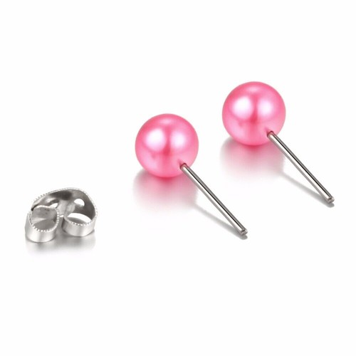 2 Pair Fashion Natural Freshwater Pearl Stud Earrings Party Women And Girls - Bild 8 von 60