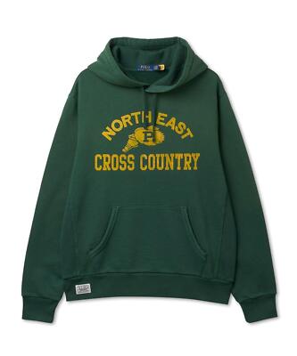 Genuine Polo Ralph Lauren Garment Dyed Fleece Graphic Hoodie