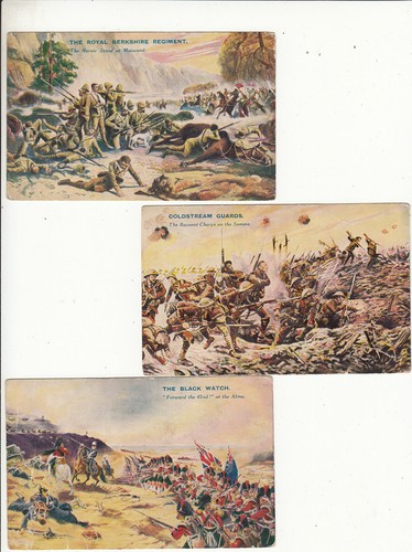 Trade cards set of 10 various military units with insignia and details on back - Imagen 3 de 6