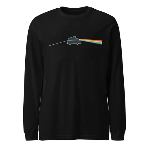Dark Side of the Bus VW T2 Camper Van Parody Logo Unisex Long Sleeve T-Shirt